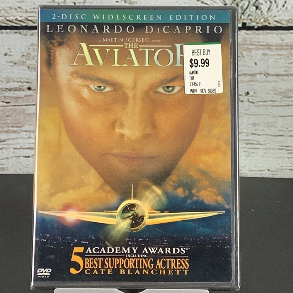 The Aviator (DVD, 2004) NEW Leonardo DiCaprio Cate Blanchett, Kate Beckinsale 🆕